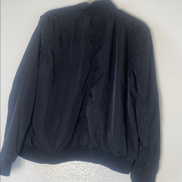 Old Navy Black Bomber Jacket with Gold Zipper Size XL - Picture 8 of 14